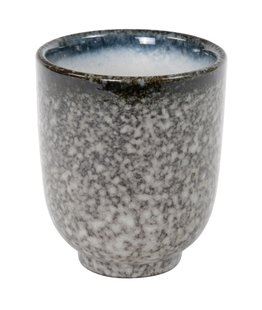 Grijswit marmeren theekop - Tajimi - Porselein 170ml 7 x 8.5cm