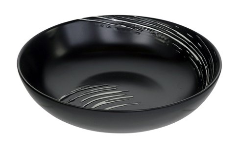 Porseleinen Kom - Black Maru - Zwart/Wit Design - 550ml - 17.8 x 4.5cm