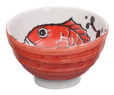 Rode Baars Rijstkom - Tokyo Design Studio - Seafood - 300ml - 11.2 x 7.2cm