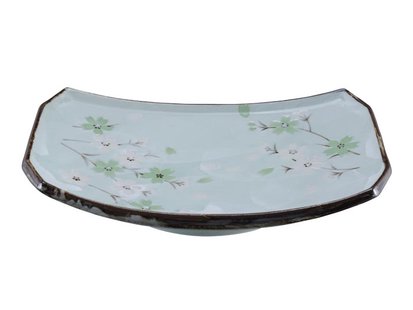 Mintgroen Vierkant Bord - Green Cosmos - 22 x 15cm