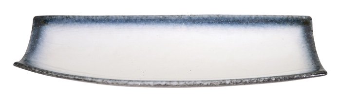 Rechthoekig Bord Grijs/Wit - Tajimi - 32.5 x 12.3cm