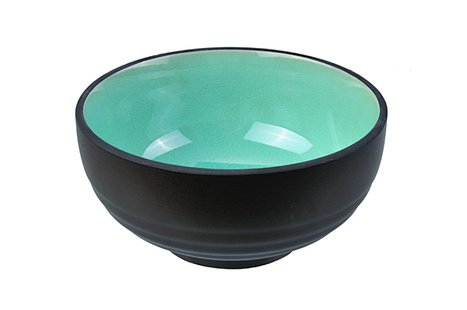 Glazen Turquoise Kom - Glassy Turquoise - 460ml 16.2x7.8cm