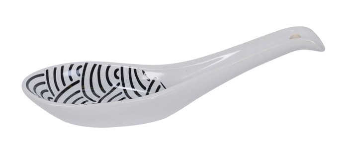 Lepel met golvend patroon - Tokyo Design Studio - Nippon Black - 13.8 x 4.8cm