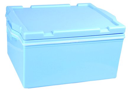 Warmhoudbox voor Rijst - Lichtblauw Kunststof - 47.5 x 36.5 x 25.5cm