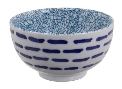 Keramische Blauw-Witte Kom - Mixed Bowls - 500ml - 13.2 x 7.4cm