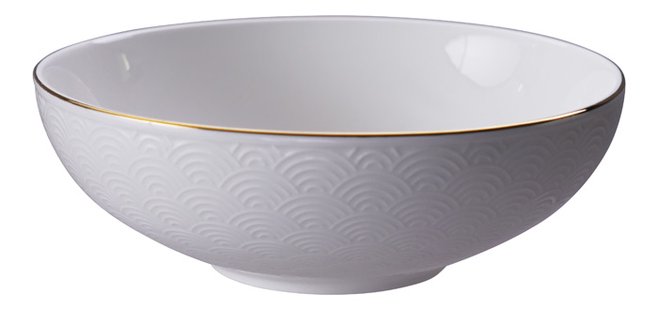 Porseleinen Kom Golven - Nippon White - 780ml 19 x 5.5cm