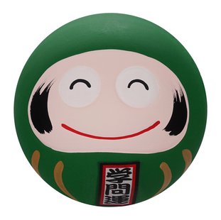 Groene Daruma Pop - Traditioneel Japans Gelukssymbool - 6 x 6 x 6 cm