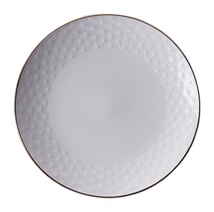 Porseleinen bord met sterrenpatroon - Tokyo Design Studio - Nippon White - 16.5cm