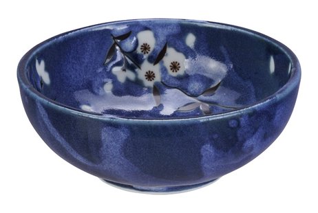 Blauw/Witte Sausschaal - Blue Sakura - 200ml 11x4cm