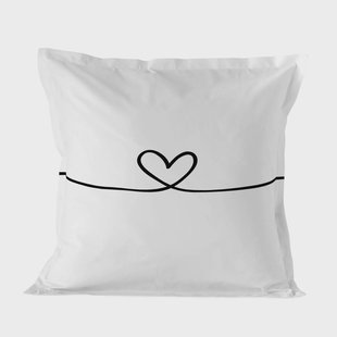 Kussensloop My Love | Blanc