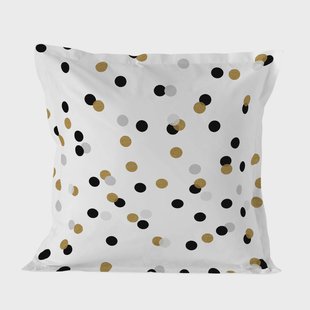 Kussensloop Golden Dots | Blanc