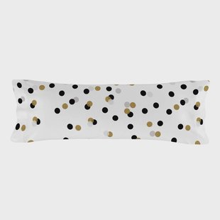 Kussensloop Golden Dots | Blanc