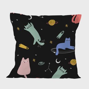 Kussensloop Cosmic Cats | Aware