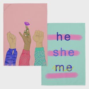 Set van 2 theedoeken Me | Aware