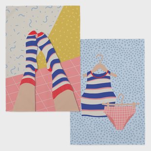 Set van 2 theedoeken Hole Sock | Aware