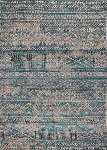 Louis de Poortere - 9110 Antiquarian Kelim Zemmuri Blue - 140x200 cm Vintage Vloerkleed