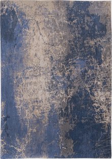 Louis de Poortere - 8629 Mad Men Abyss Blue - 80x150 cm Vloerkleed