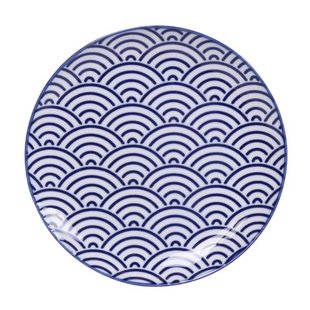Ontbijtbord Golven - Tokyo Design Studio Nippon Blue - 20.6 x 2.2cm Ontbijtbord Golven - Tokyo Design Studio Nippon Blue - 20.6 x 2.2cm