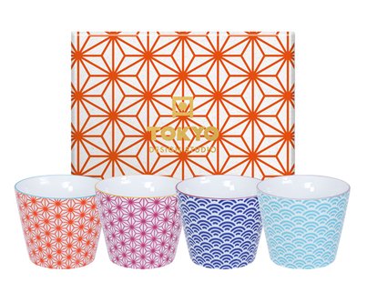 Kopjesset Star Wave - Tokyo Design Studio - 4-delig - 180ml - 8.3x6.5cm