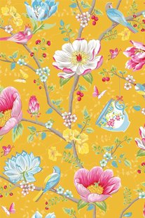 Pip Studio Chinese Garden Vliesbehang Geel