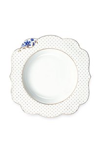 Pip Studio Royal White Soepbord 23,5 cm Golden Dots