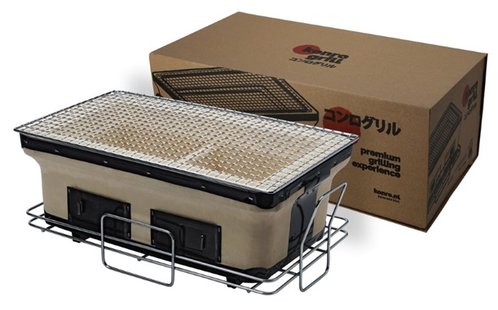 Japanse Konro Grill met Net en Basis - 41 x 24 x 17 cm