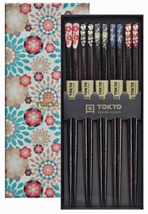Chopsticks Set Nippon Floral - Tokyo Design Studio - 5 paar