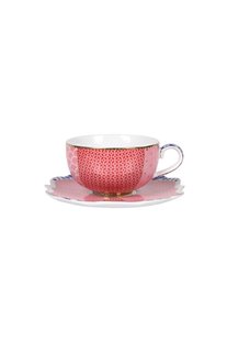 Pip Studio Royal Multi Espresso Kop & Schotel Roze