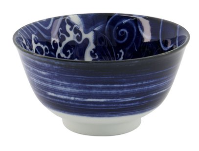 Tokyo Design Studio - Japonism Carp - Tayo Kom - Blauw - 12.7x6.8cm 350ml Tokyo Design Studio - Japonism Carp - Tayo Kom - Blauw - 12.7x6.8cm 350ml