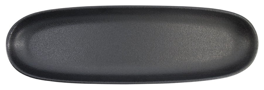 Ovaal keramisch bord - Tokyo Design Studio - Yuzu Black - 40.5x12.7x3.5cm