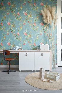 Pip Studio Floris Vliesbehang Petrol Pip Studio Floris Vliesbehang Petrol