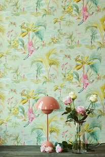 Pip Studio Palm Scene Vliesbehang Groen Pip Studio Palm Scene Vliesbehang Groen