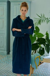 Pip Studio Badjas Soft Zellige Donkerblauw XXL