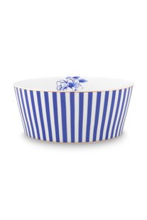 Pip Studio Royal Stripes Kom Blauw 15 cm