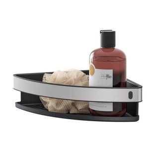 Douchemand Hoek Tiger Cooper 21 cm Zwart / RVS Geborsteld