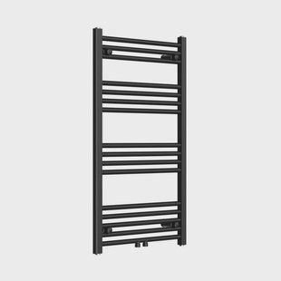 Radiator BWS Saniro 60x100cm Middenaansluiting Mat Zwart