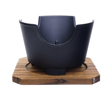 Zwarte Onderzetter voor de Pot - Keukenaccessoire - 12cm