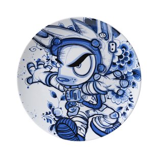 Wandbord Astro Pjipje Delfts Blue