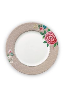 Pip Studio Blushing Birds Dinerbord Khaki 26.5 cm