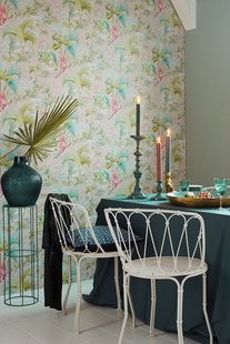 Pip Studio Palm Scene Vliesbehang Grijs