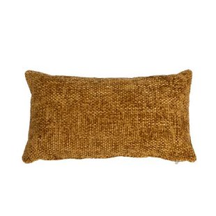 Bronx71 Sierkussen Feline chenille stof okergeel 25 x 45 cm