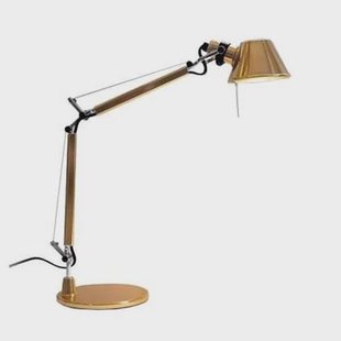 Artemide Tolomeo Micro bureaulamp retrofit goud Artemide Tolomeo Micro bureaulamp retrofit goud