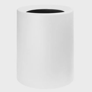 QUVIO Prullenbak plastic met binnenemmer - 12 L - Wit QUVIO Prullenbak plastic met binnenemmer - 12 L - Wit