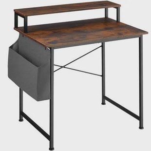 tectake® Bureau met plank en organizer