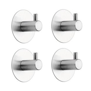 Tiger Rhino Hakenset - RVS Geborsteld (4 stuks) Tiger Rhino Hakenset - RVS Geborsteld (4 stuks)