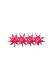 Pip Studio Kerstster Set/4 Papier Roze 20cm Pip Studio Kerstster Set/4 Papier Roze 20cm