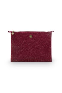 Pip Studio Toilettas Groot Velvet Quiltey Days Rood