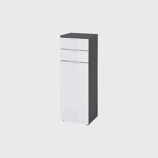 Lage badkamerkast Palma Grafiet Wit 112 cm