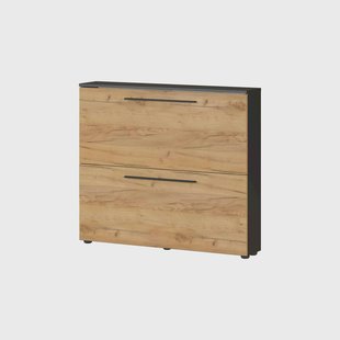 Schoenenkast Santana Grafiet Eiken 85 cm