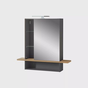Spiegelkast Amares Grafiet Eiken